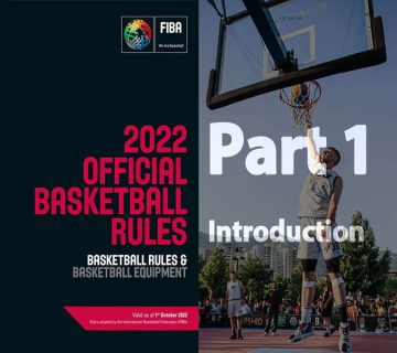 قوانین قیبا درباره تجهیزات بسکتبال